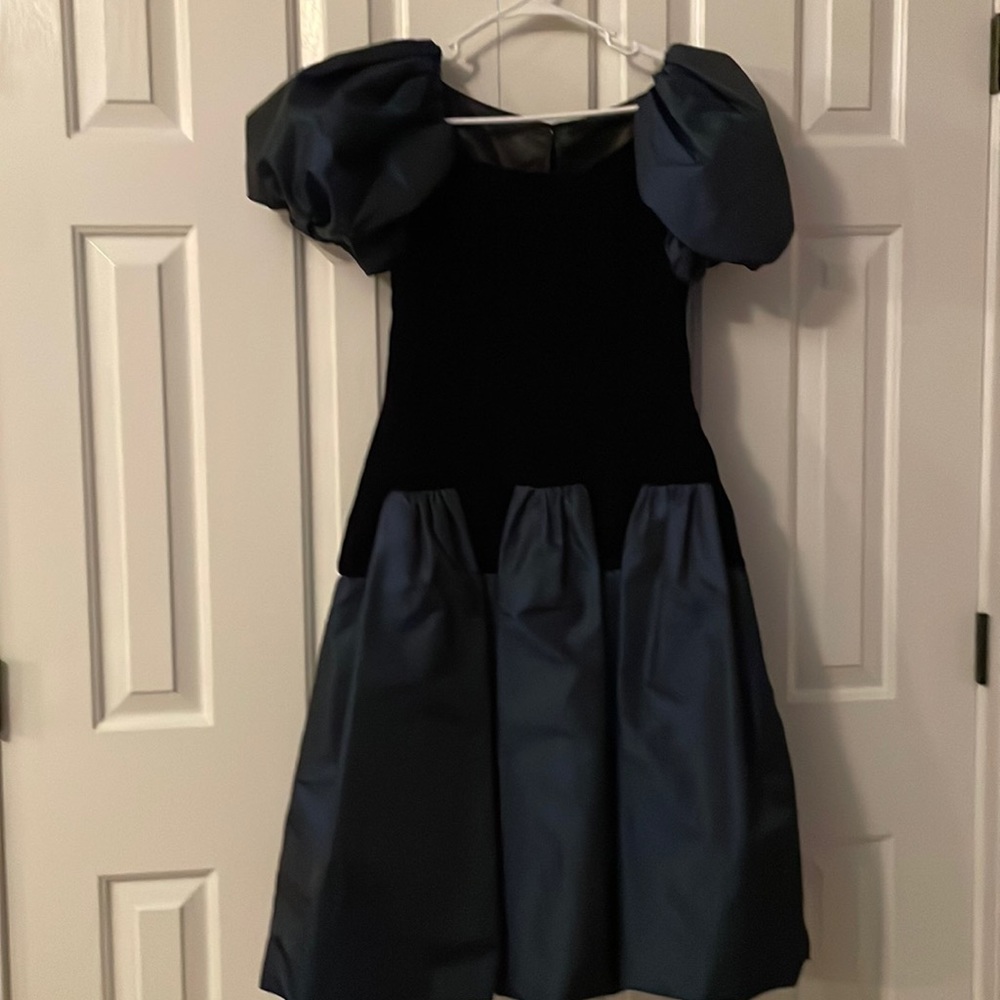 Vintage victor costa dark blue dress